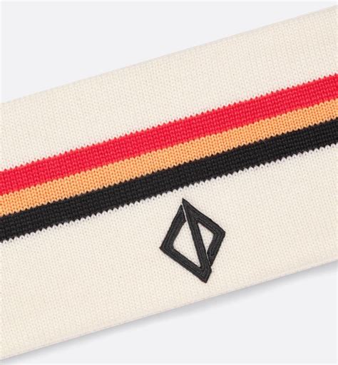 ski headband dior|DIOR AND PETER DOIG CD Diamond Ski Headband Beige Wool.